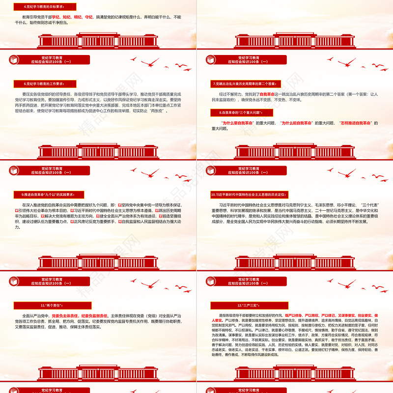 2024党纪学习教育应知应会知识100条（一）PPT