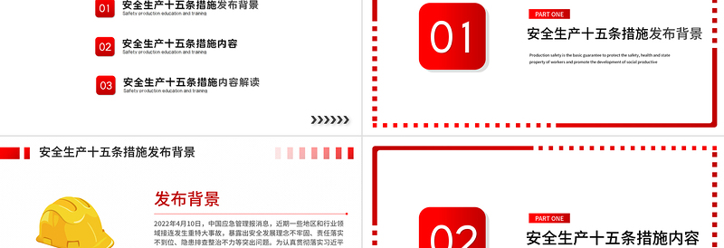 安全生产十五条措施PPT强化安全生产责任落实坚决防范遏制重特大事故专题课件