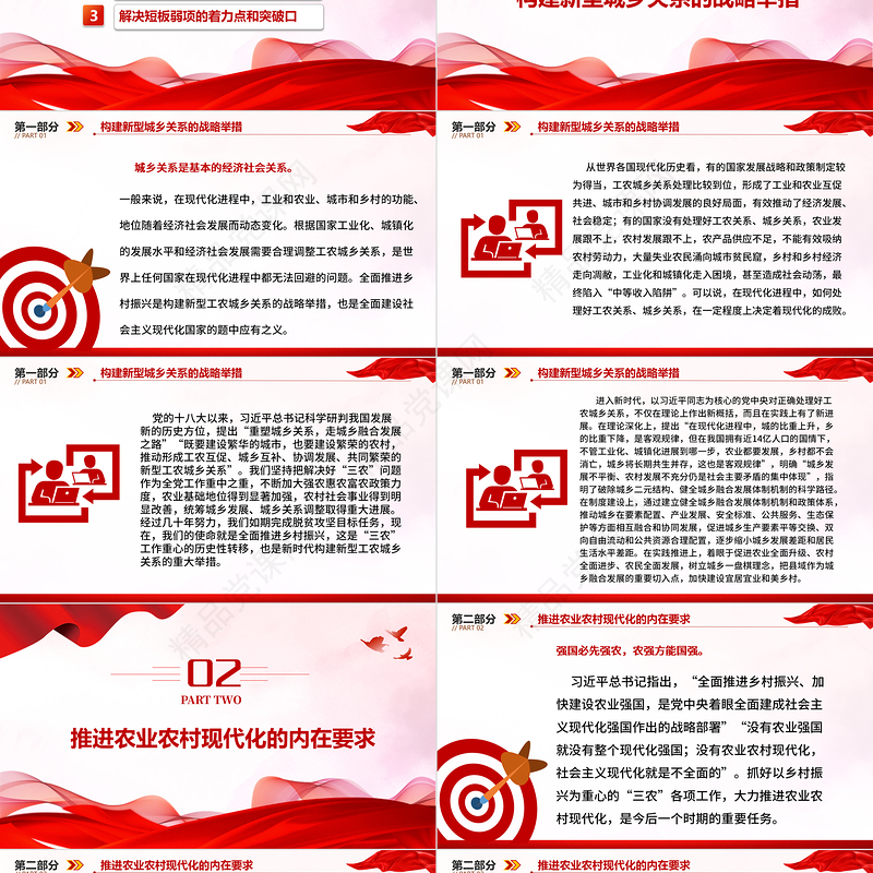 2024以乡村全面振兴推动现代化建设PPT党政风解决好“三农”问题实施乡村振兴战略专题党课下载