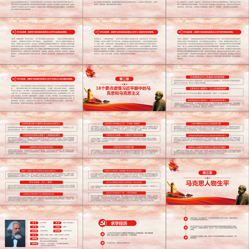 马克思诞辰200周年总书记重要讲话PPT