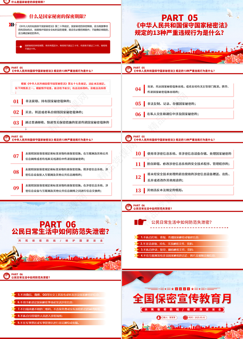 大气精美2025年全国保密宣传教育月共筑保密防线维护国家安全课件PPT课件