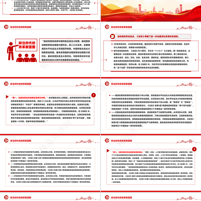2024全面准确理解《决定》的思想指引PPT党课