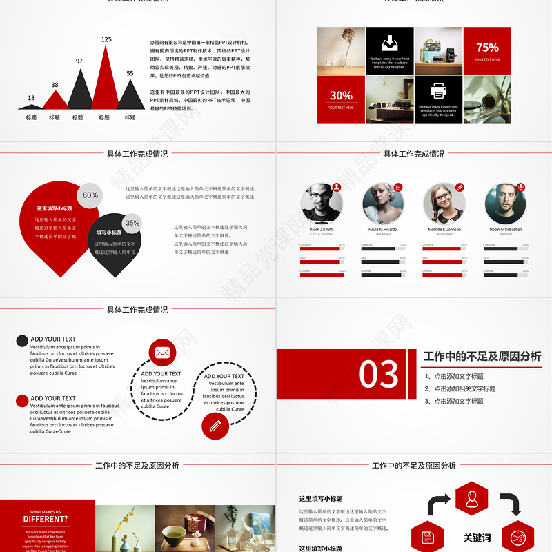 2023工作汇报PPT红色简约风年终总结工作总结PPT课件