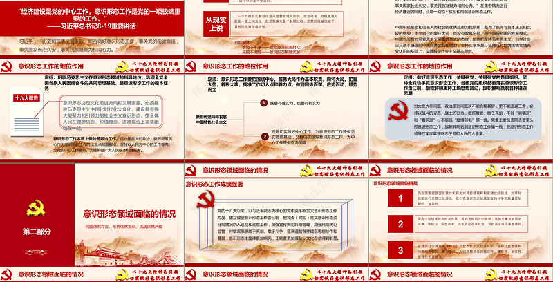 加强党的意识形态工作提升干部意识形态能力专题党课ppt课件-含讲稿