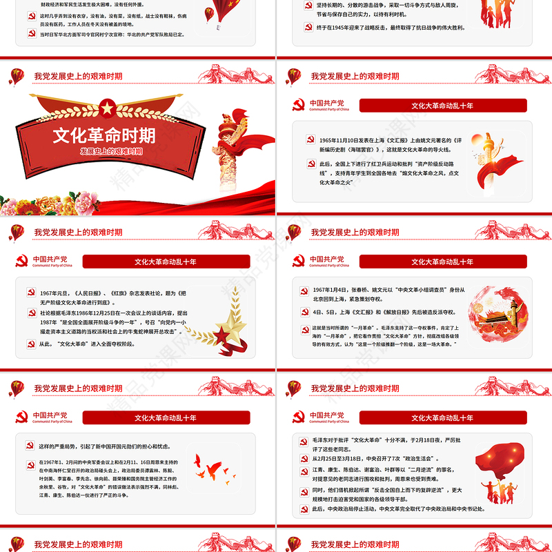 党的光辉历程PPT中国共产党成立104周年党史学习教育党课