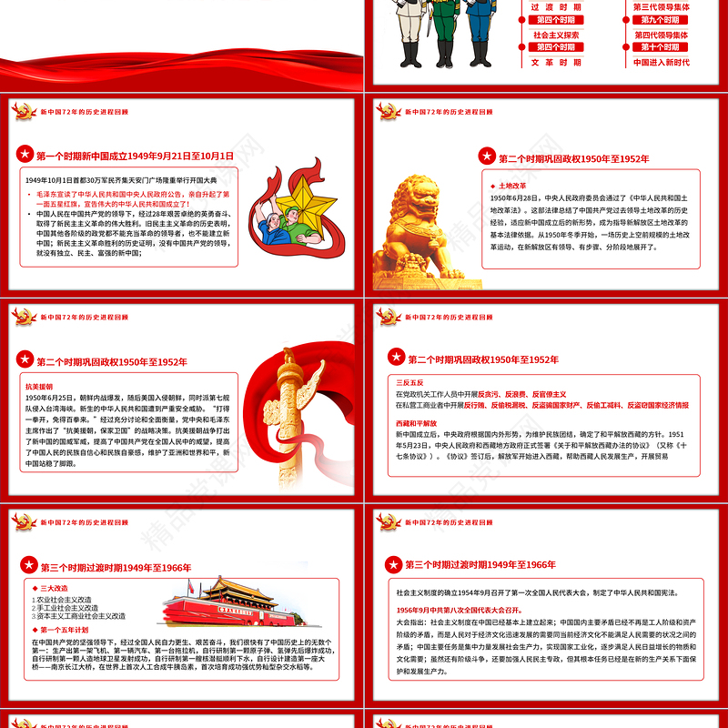 2021新中国史解读庆祝建党100周年学党史专题教育党课PPT模板