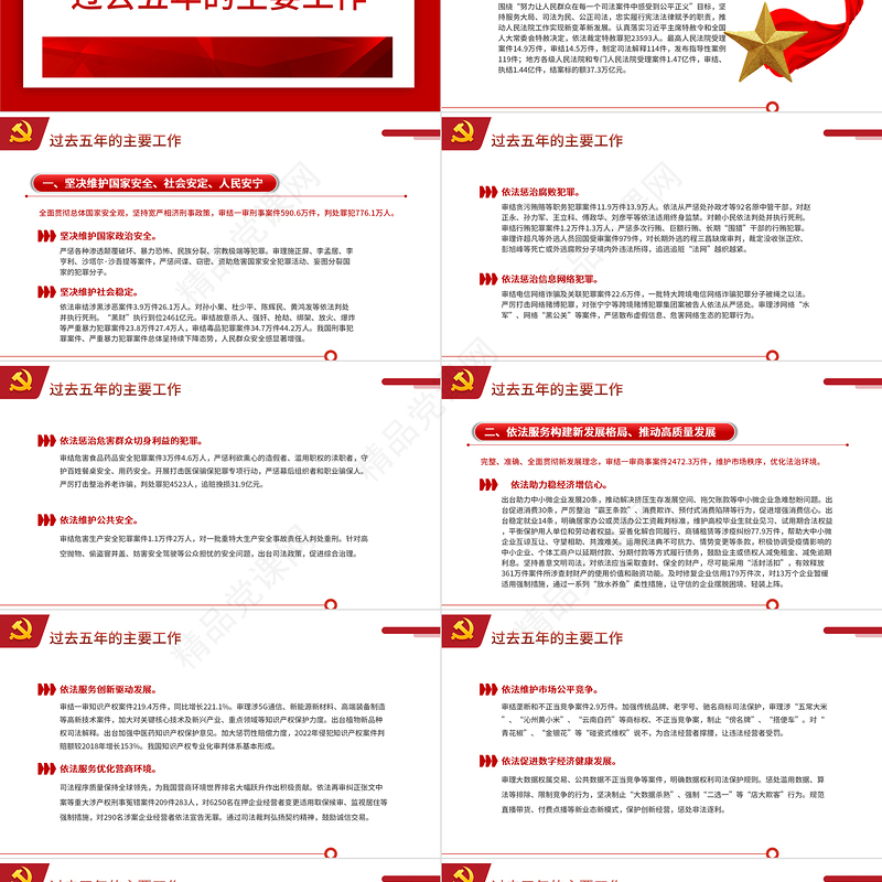 2024最高人民法院工作报告摘要PPT聚焦两会关注民生全国两会专题学习课件