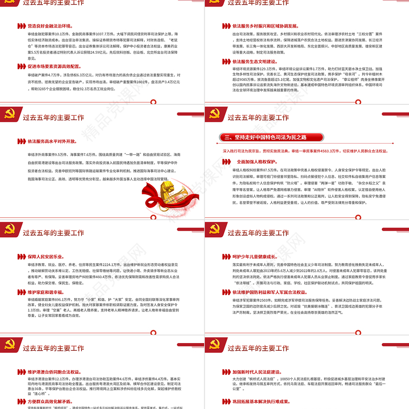 2024最高人民法院工作报告摘要PPT聚焦两会关注民生全国两会专题学习课件