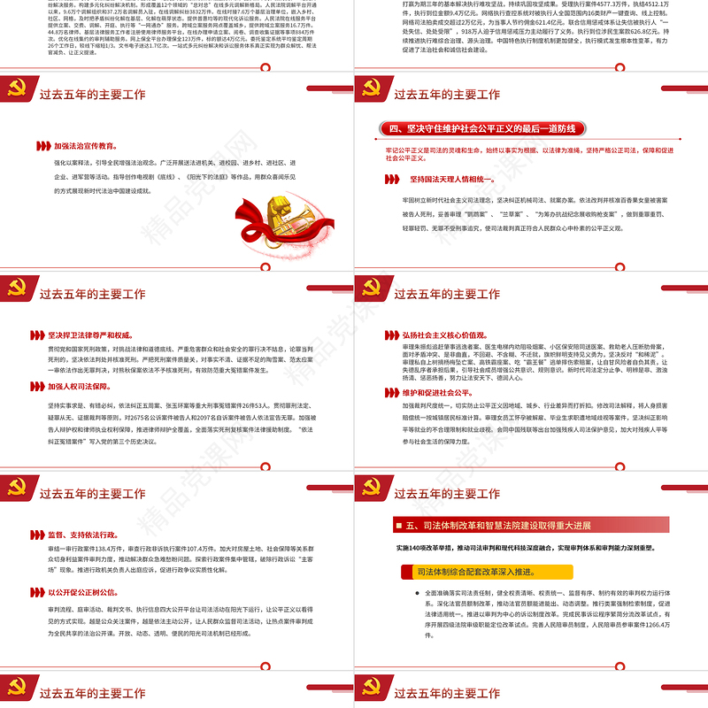 2024最高人民法院工作报告摘要PPT聚焦两会关注民生全国两会专题学习课件