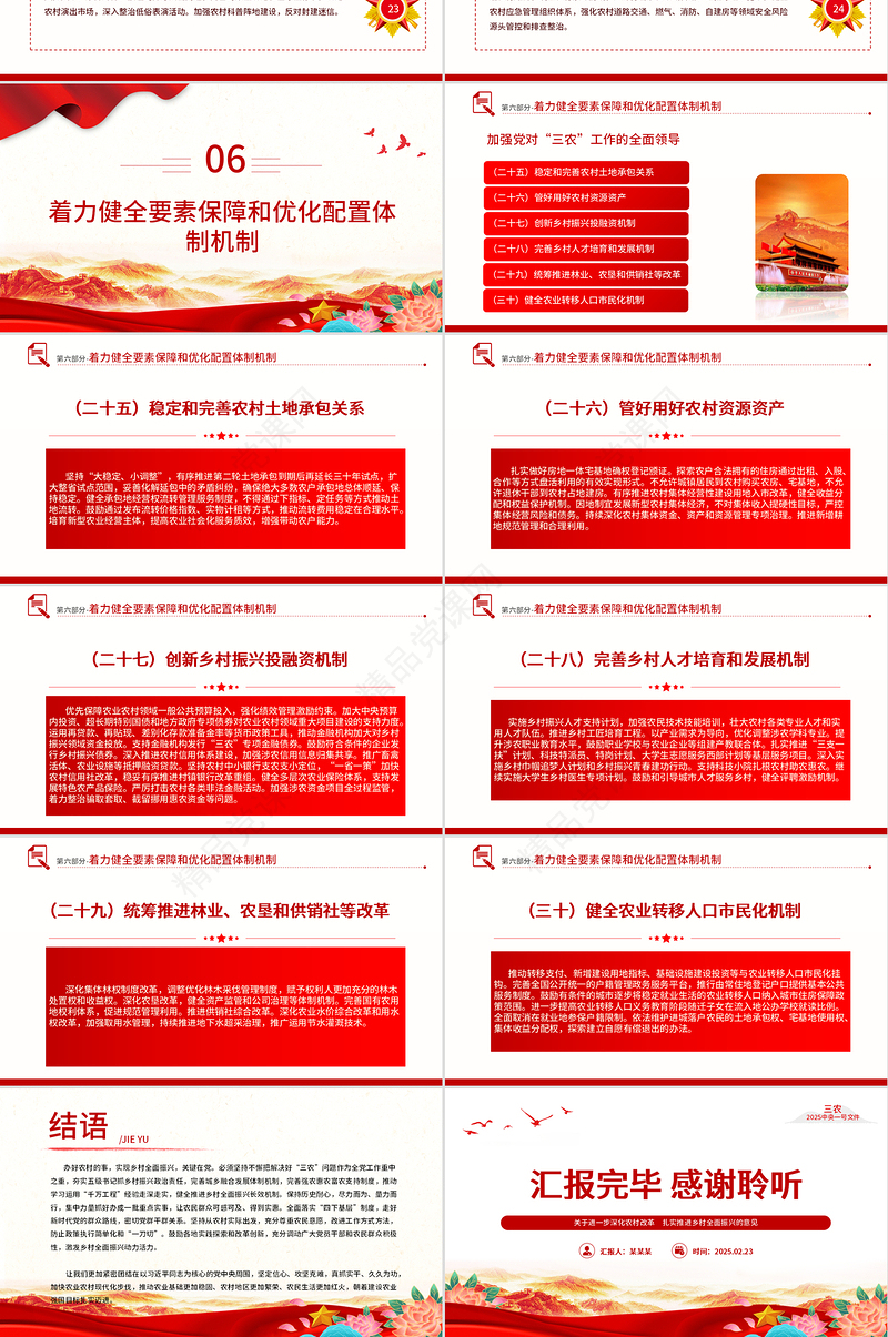 2025中央一号文件PPT关于进一步深化农村改革扎实推进乡村全面振兴的意见课件下载