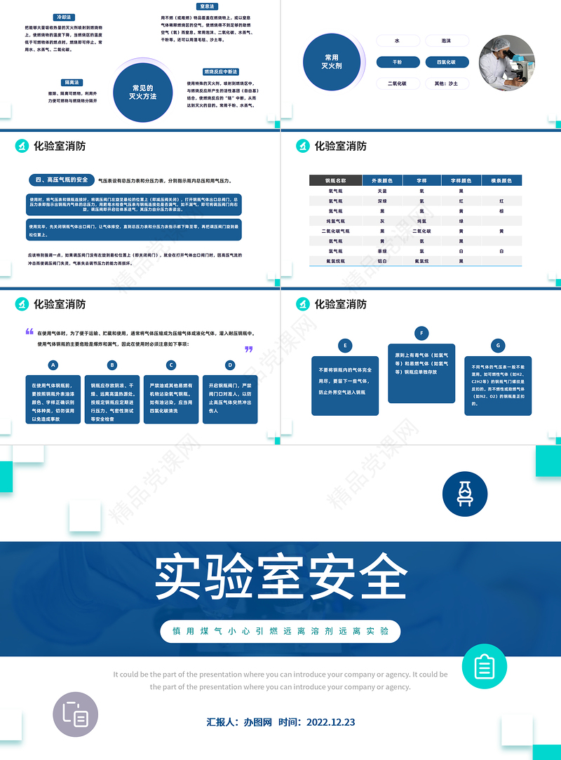 实验室安全PPT简约商务风化学实验室安全使用教育模板课件