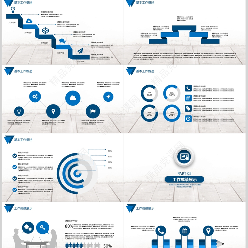 2018市场部销售年终工作总结PPT模板