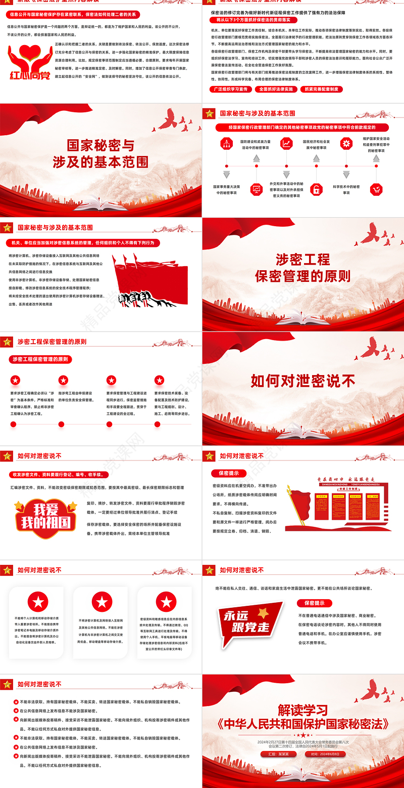 2024解读学习《中华人民共和国保守国家秘密法》PPT课件下载