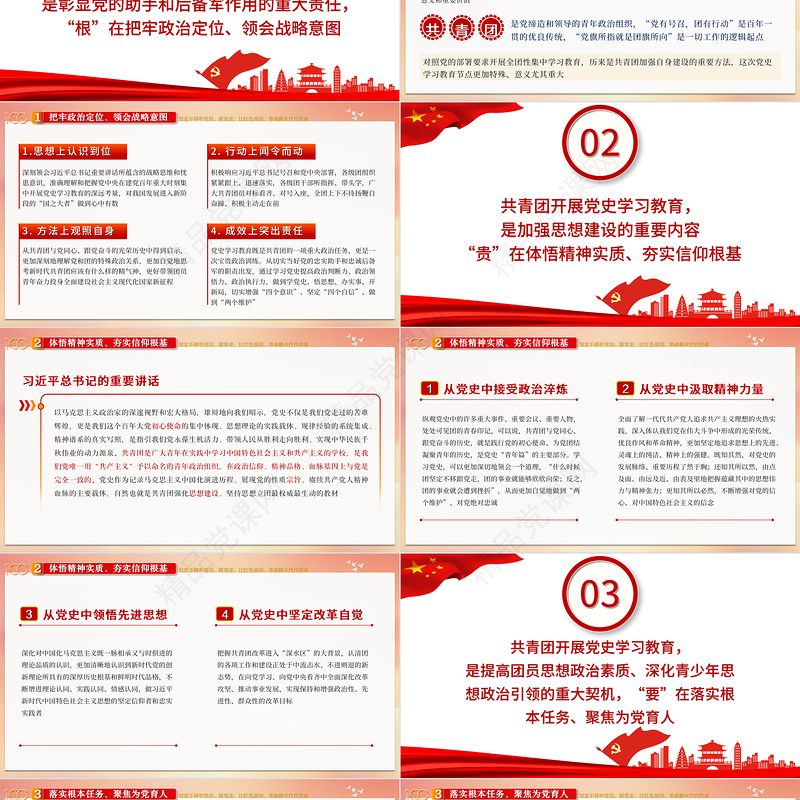 2021学习新思想做好接班人共青团学党史强信念跟党走解读学习党课ppt