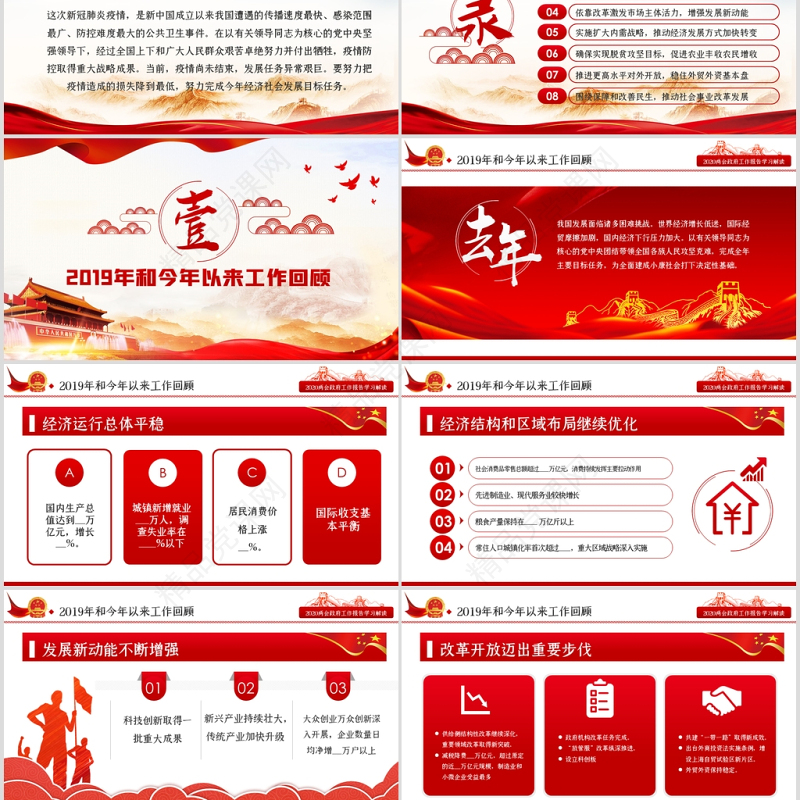 全国两会政府工作报告学习解读ppt