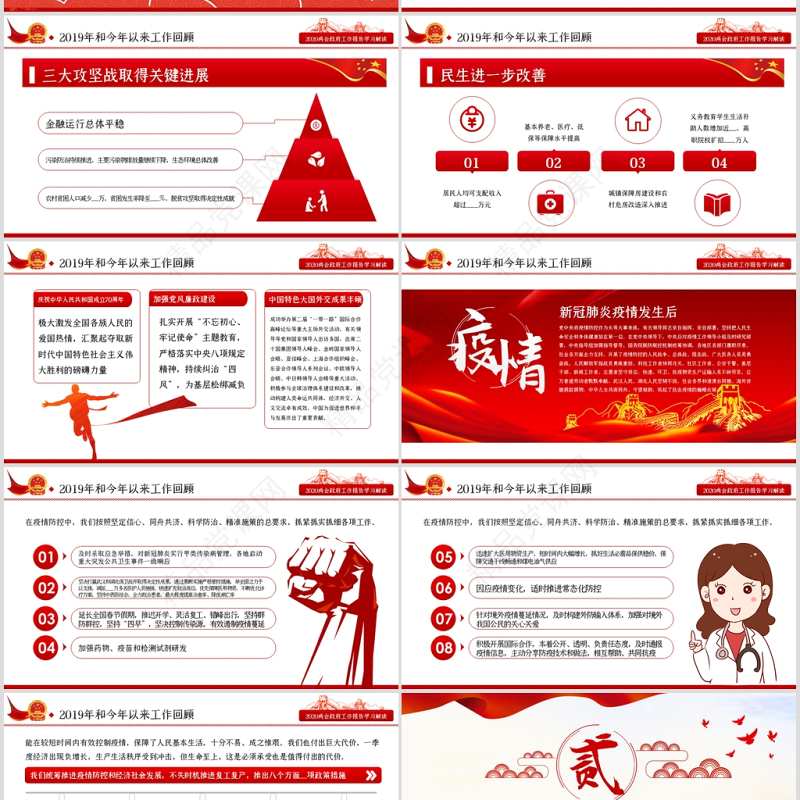 全国两会政府工作报告学习解读ppt