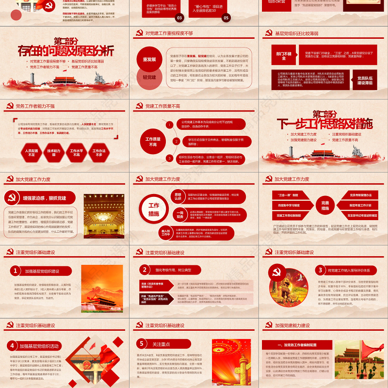 2018基层机关党支部党建工作总结ppt