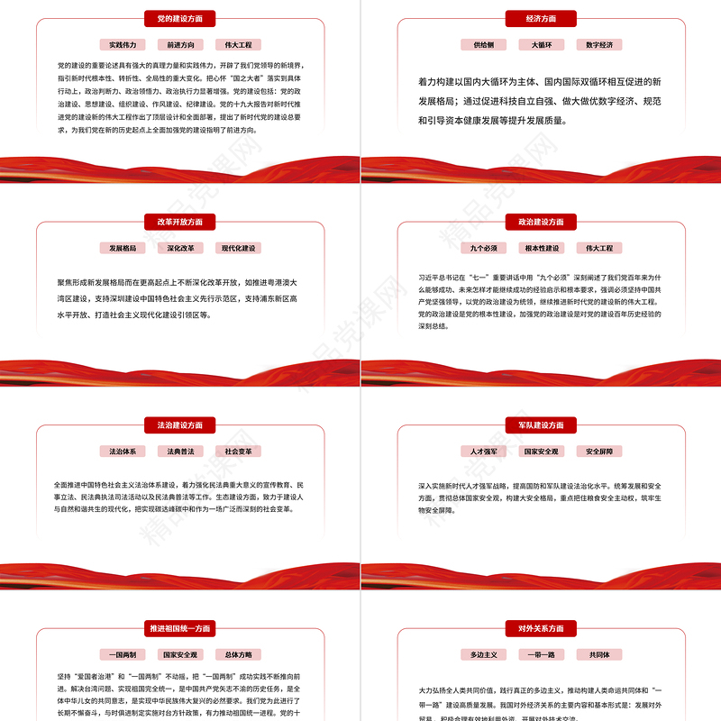 深学细悟《习近平谈治国理政》第四卷PPT红色大气坚定用党的创新理论指导现代化建设实践专题党课