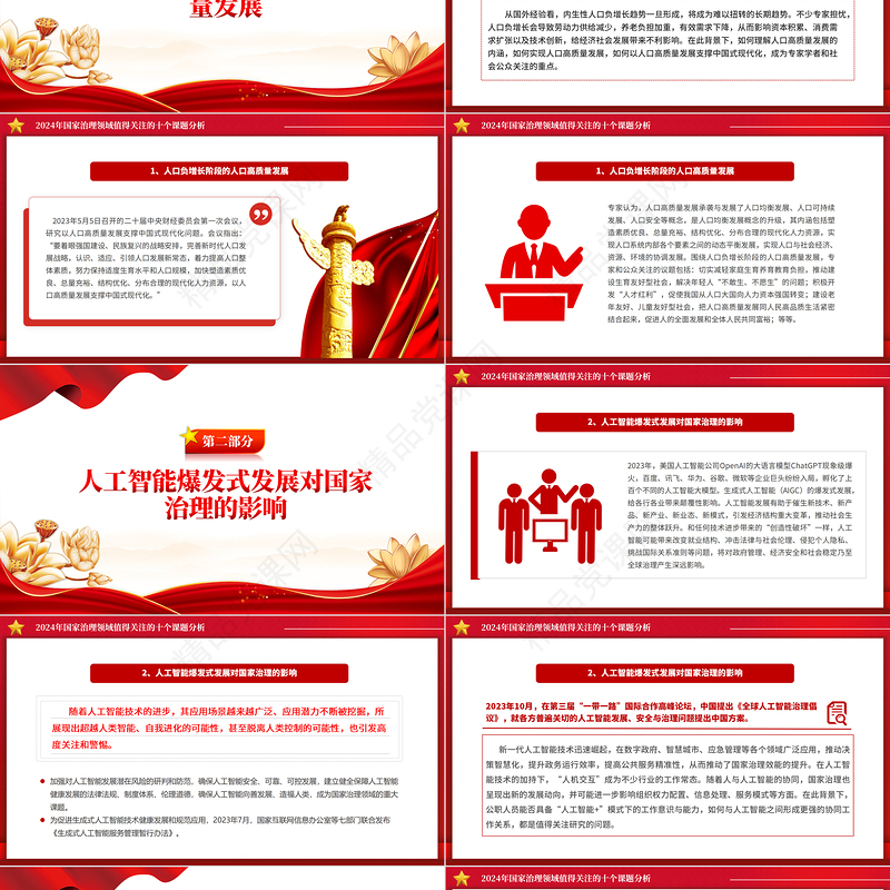 党政风2024年国家治理领域值得关注的十个课题PPT