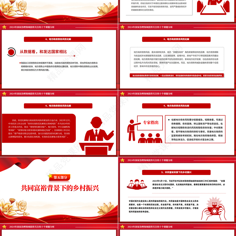 党政风2024年国家治理领域值得关注的十个课题PPT