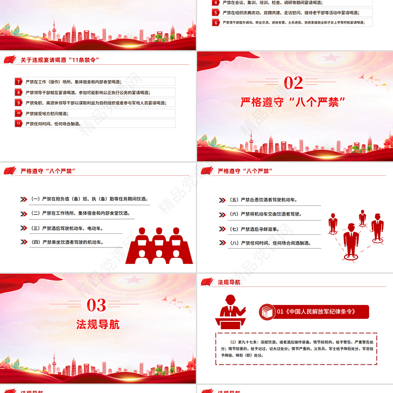 党政风部队禁酒令PPT军队管酒治酒工作宣传课件