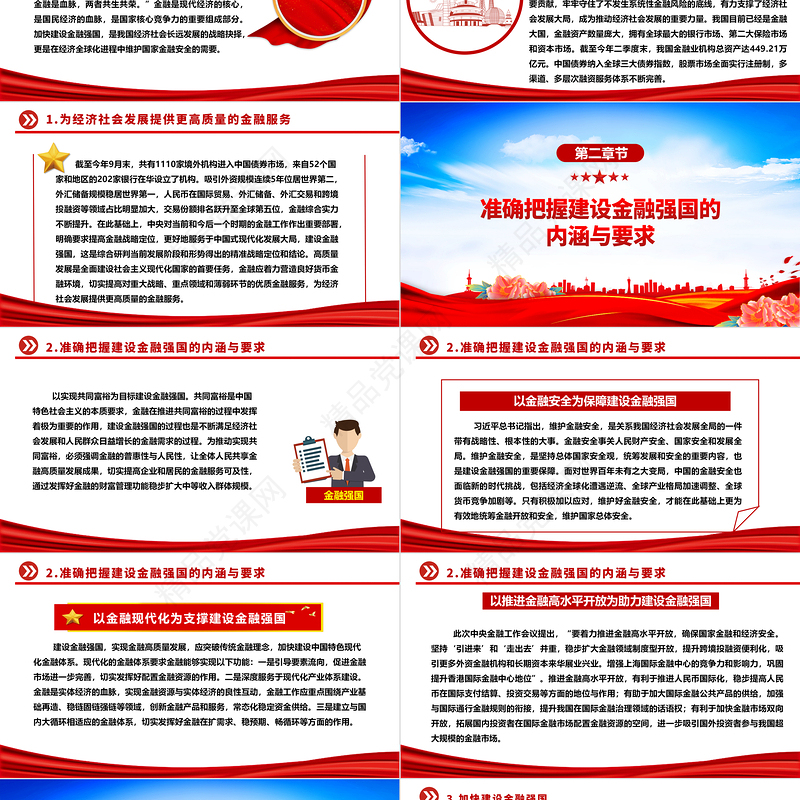 金融强国建设更需金融的高质量发展ppt精品学习习近平新时代经济发展思想专题党课教育课件