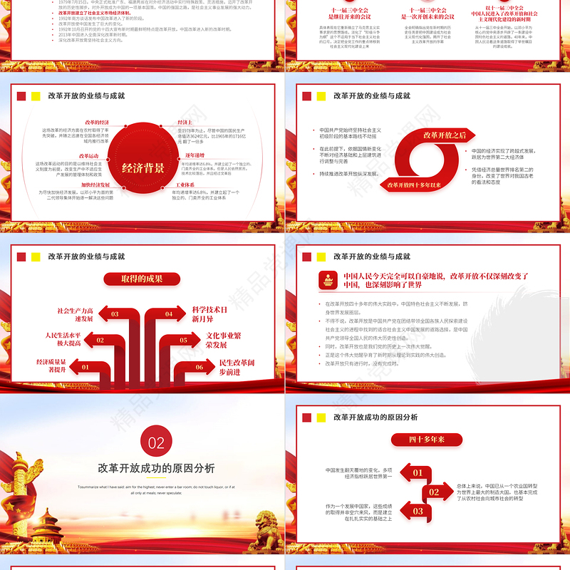 2021树立新时代改革开放新标杆PPT红色四史学习之改革开放史解读辅导党课课件