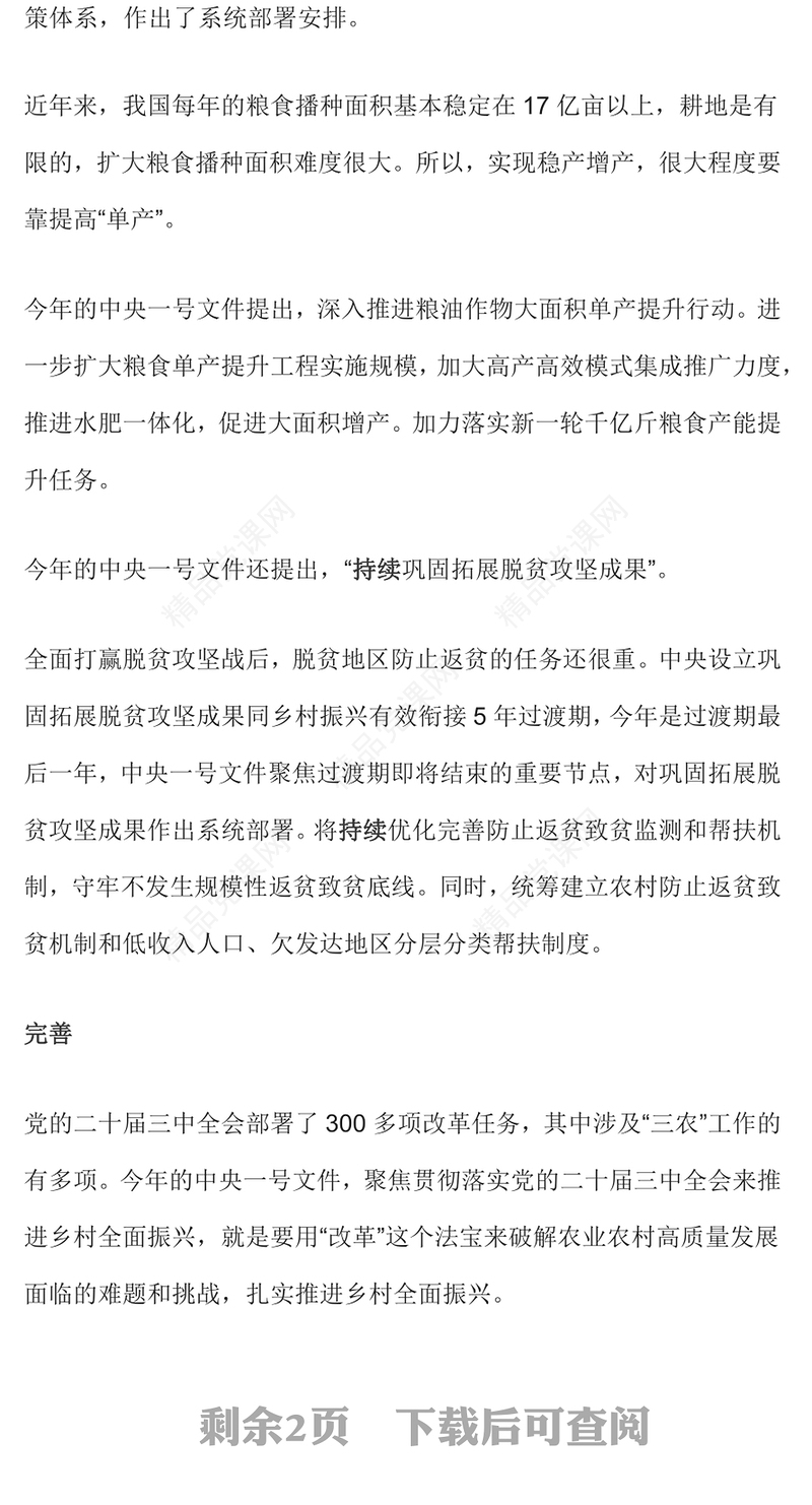 党政风2025中央一号文件的关键词PPT课件(讲稿)