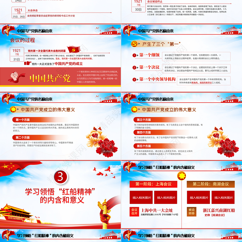 2021感受觉醒年代PPT建党一百周年党史学习教育党政知识专题辅导