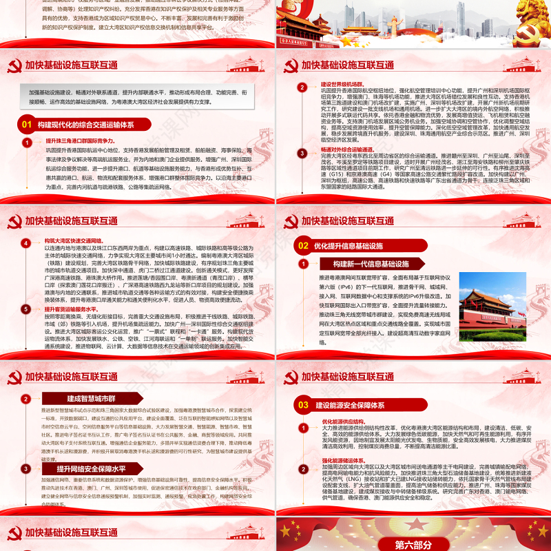 原创地域党课之粤港澳大湾区发展规划纲要-版权可商用