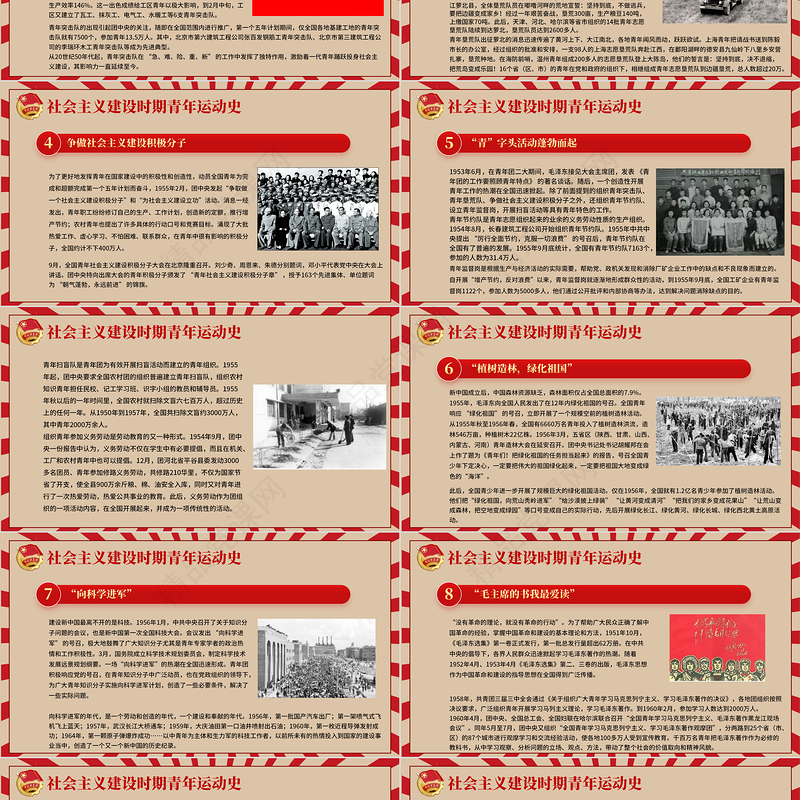 中国青年运动史PPT党政风复古风建团百年青春向党弘扬五四精神挥洒热血青春专题团课