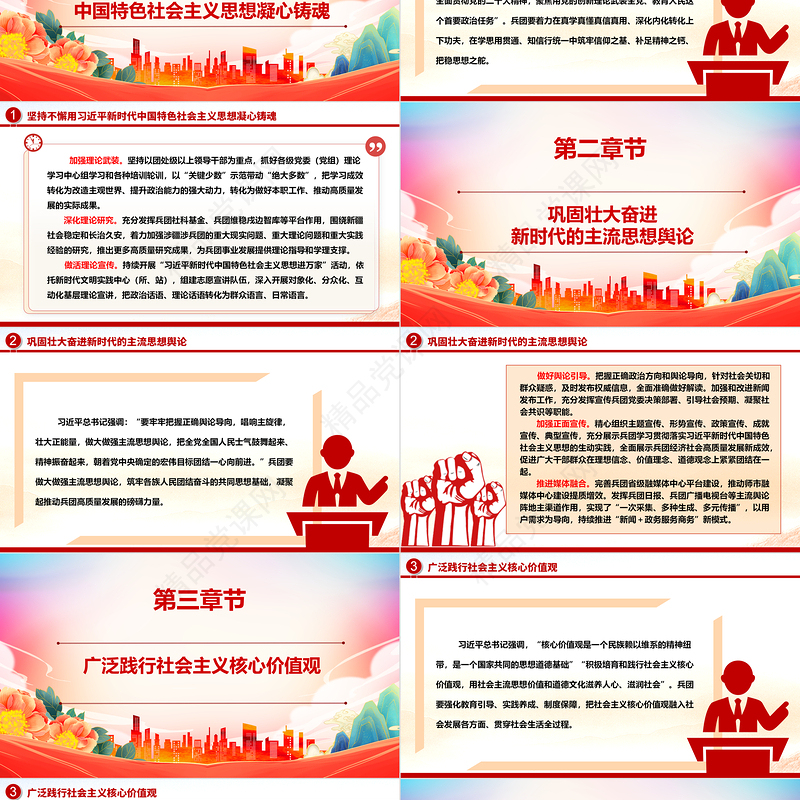 大力推进兵团宣传思想文化工作高质量发展ppt党政风习近平文化思想 党组织微党课