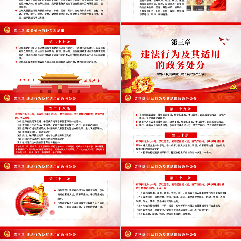 学习解读中华人民共和国公职人员政务处分法ppt