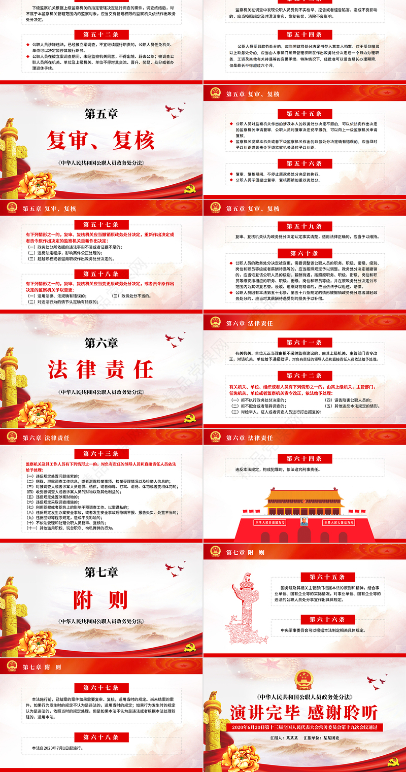 学习解读中华人民共和国公职人员政务处分法ppt