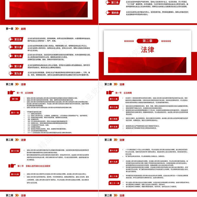 2023中华人民共和国立法法PPT庄严简洁健全国家立法制度提高立法质量法律法规学习宣传课件