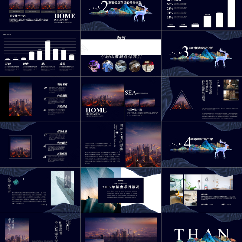 房地产行业唯美大气工作总结汇报PPT模板