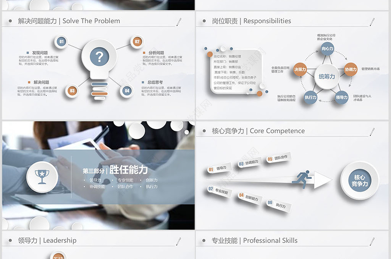 科灰完整时尚岗位竞聘岗位竞选PPT模板