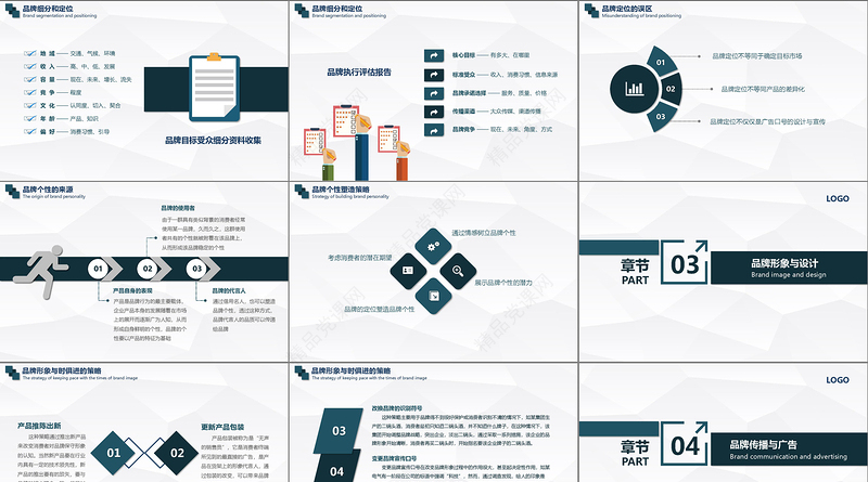 商务企业品牌营销技巧团队管理PPT模板