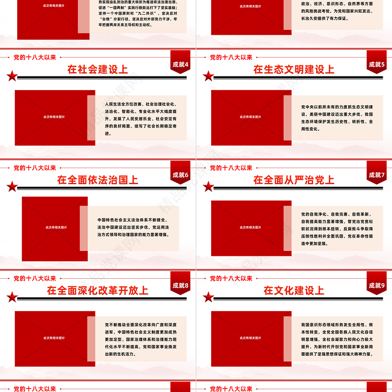 新时代伟大成就PPT十八大以来取得的巨大成就国企机关单位主题党日党课学习党建党课课件