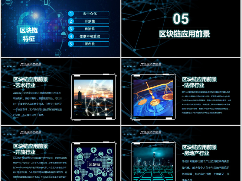 开场科技内容完整比特币区块链简介PPT