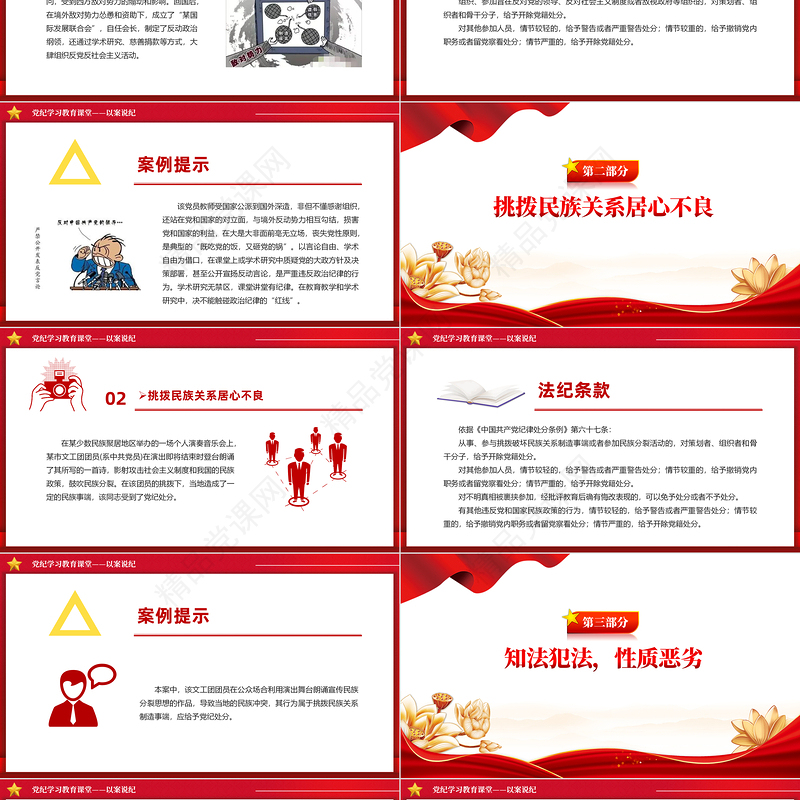 2024以案说纪PPT大气创意党纪学习教育专题课件