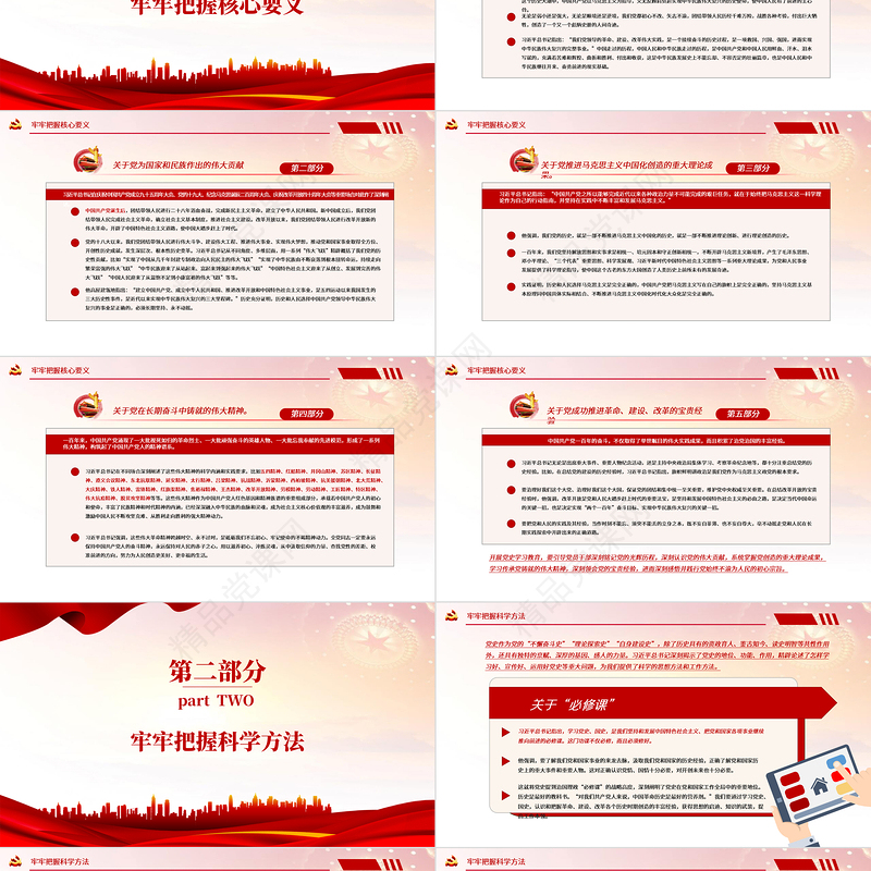 把党的历史学习好总结好传承好发扬好PPT学习总书记关于党史的重要论述