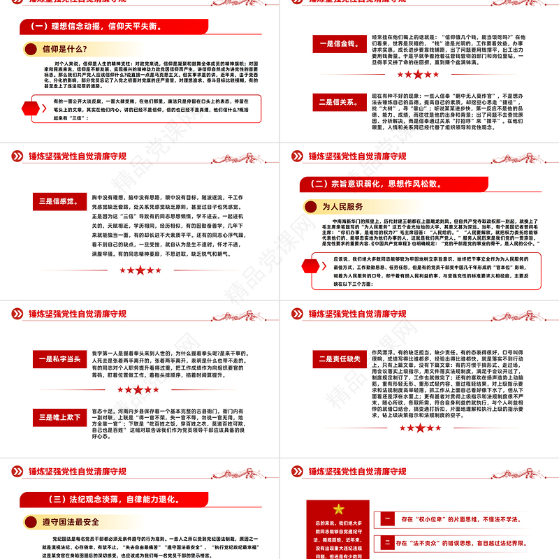 锤炼坚强党性自觉清廉守规PPT2023年党员加强党性修养廉洁教育专题党课