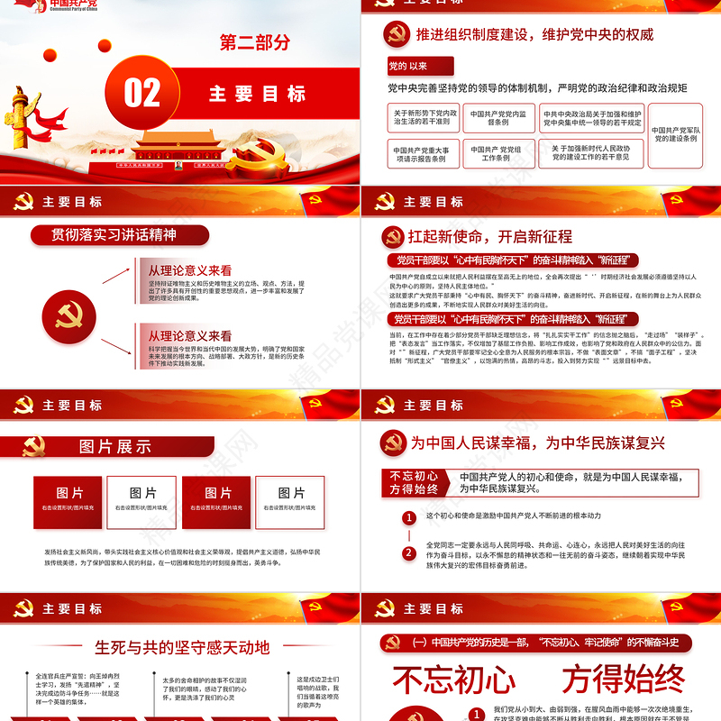 积极履职尽责展现担当作为PPT红色大气党员干部年终工作总结述职报告专题党课课件