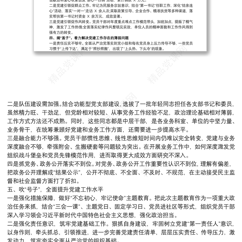 坚持“党建引领”局机关党支部年度工作总结