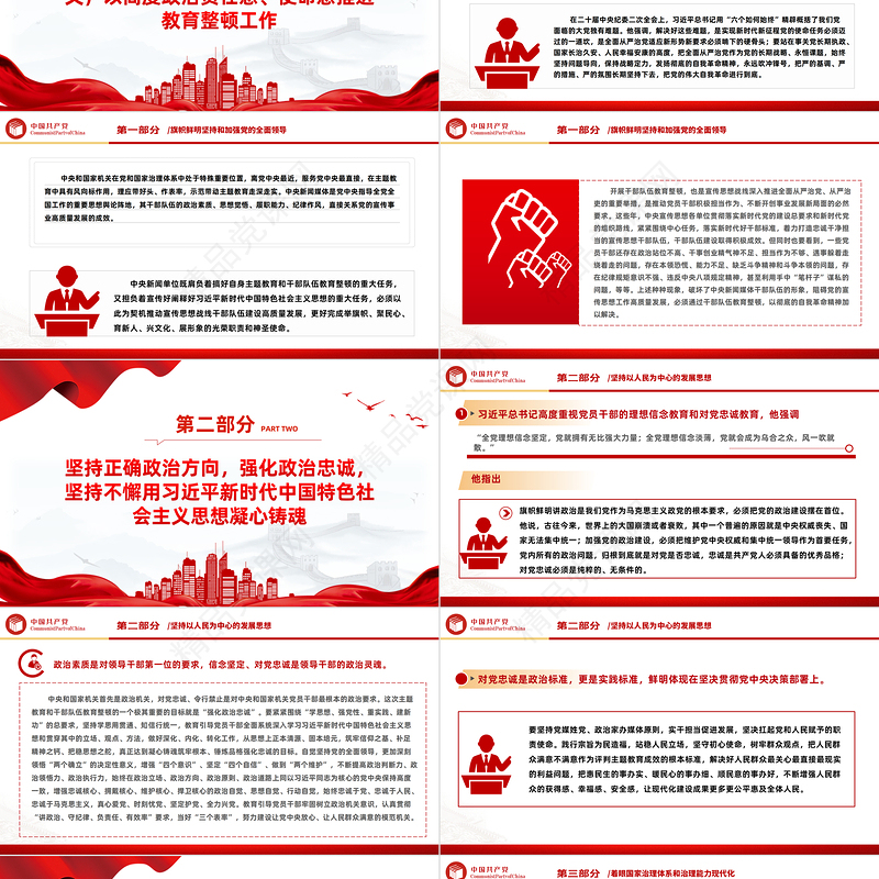 以教育整顿推动干部队伍高质量发展PPT精品在学习贯彻主题教育中开展干部队伍教育整顿党课