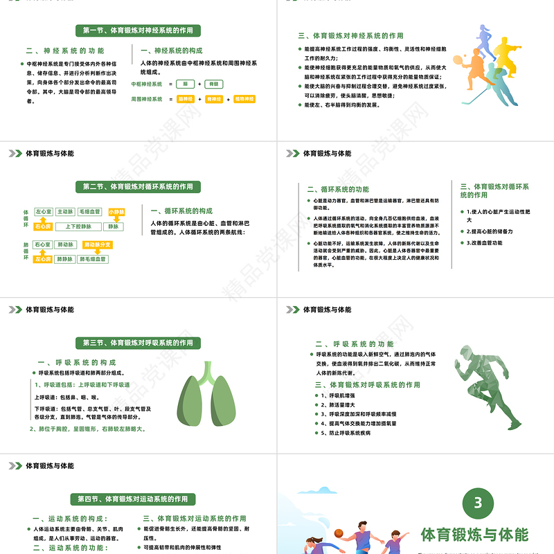 2024体育与健康PPT简约风体育与健康概念体育与体能专题培训课件下载