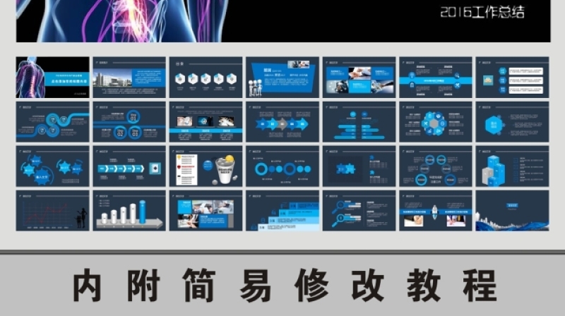 医院医疗骨科研究治疗方案动态PPT模板