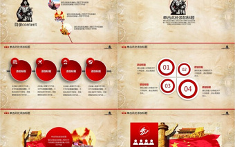 政党政府七一建党学习雷锋课件PPT模板