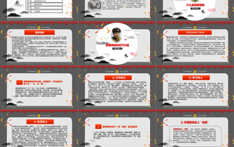 雷锋日学雷锋主题班会ppt模板幻灯片